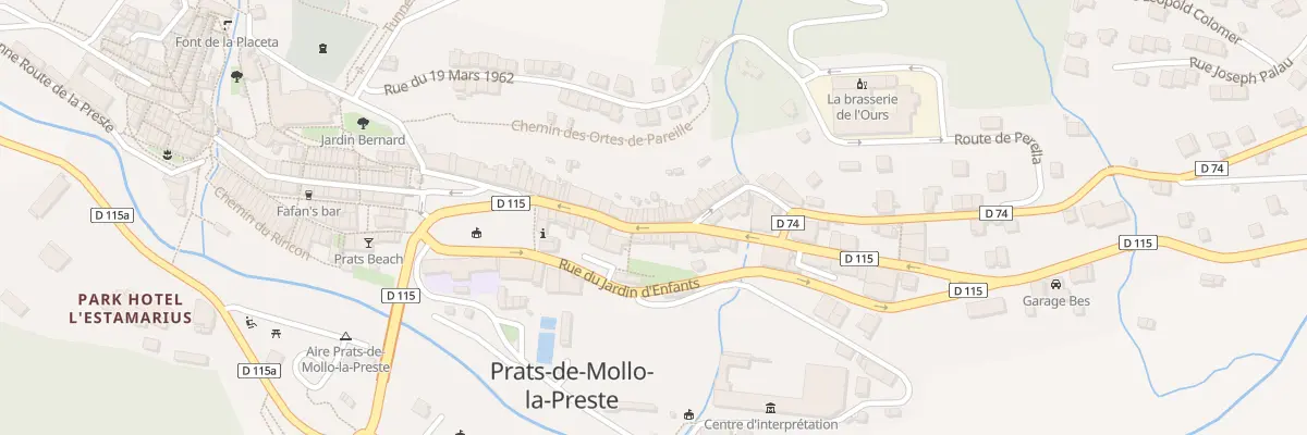 Plan du 18 Rue du Faubourg à Prats-de-Mollo-la-Preste