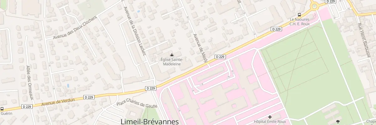 Plan du 20 Av de Verdun à Limeil-Brévannes