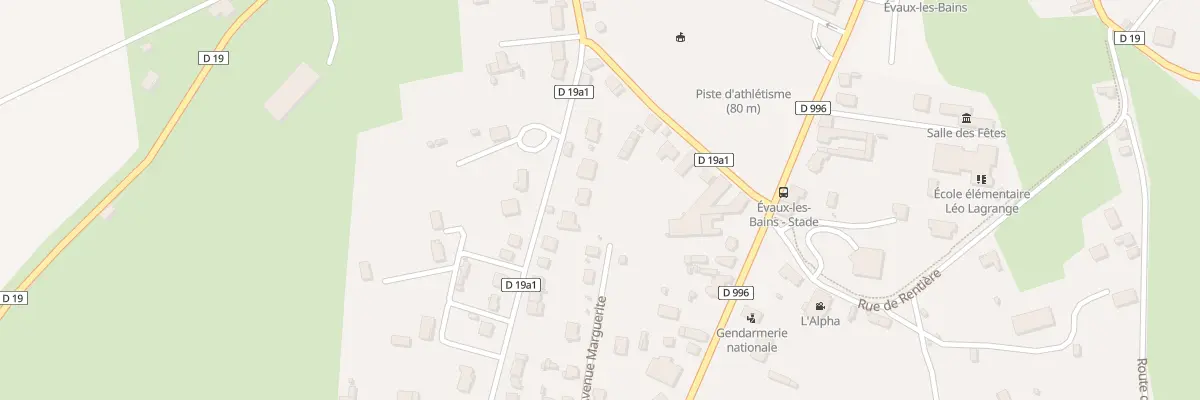 Plan du 35A Av Pasteur à Évaux-les-Bains