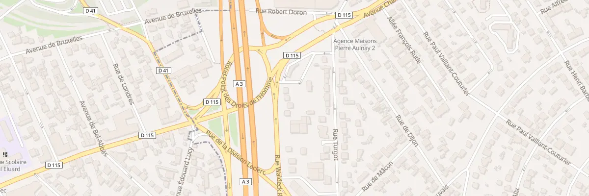 Plan du 7 Rue Waldeck-rousseau à Aulnay-sous-Bois