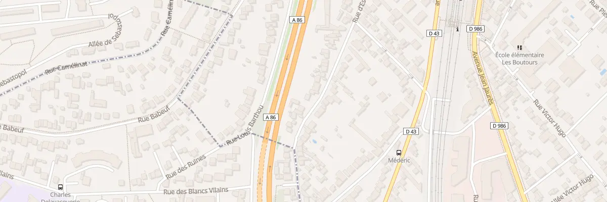 Plan du 70 Rue d’Estienne d’Orves à Rosny-sous-Bois