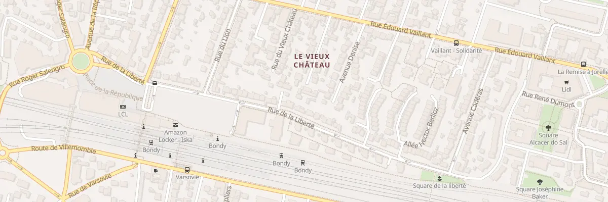 Plan du 47 Rue de la Liberté à Bondy