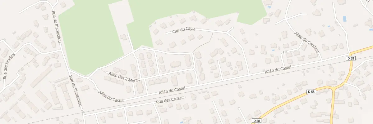 Plan du 1 All des Deux Monts à Arpajon-sur-Cère