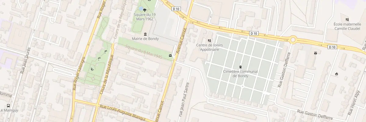 Plan du 25B Av Carnot à Bondy