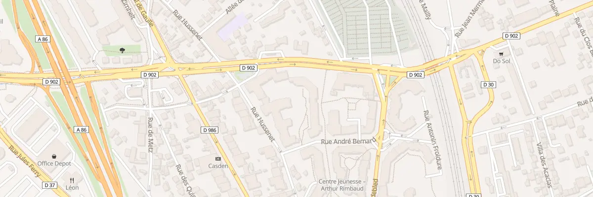 Plan du 12 Mail du Centre Ville à Rosny-sous-Bois