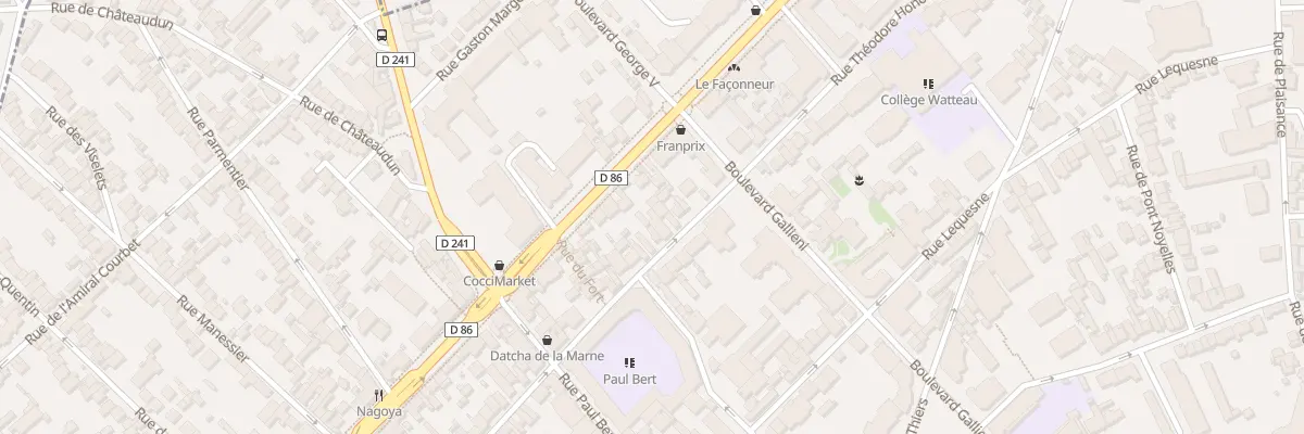 Plan du 87B Rue Théodore Honoré à Nogent-sur-Marne