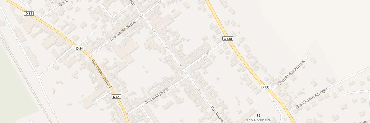 Plan du 154 Rue Veuve Thibauville à Moreuil