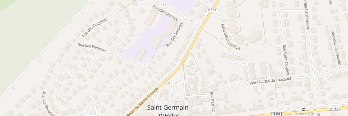 Plan du 37 Rte de Sainte-Solange à Saint-Germain-du-Puy