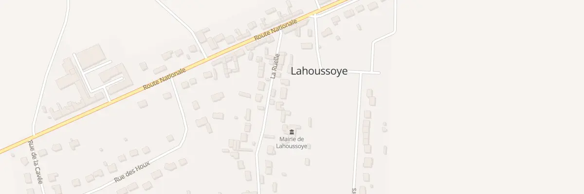 Plan du 109 Vc La Ruelle à Lahoussoye