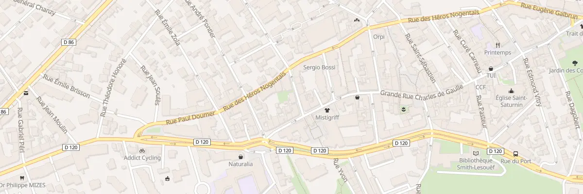 Plan du 3 Rue Jules Ferry à Nogent-sur-Marne