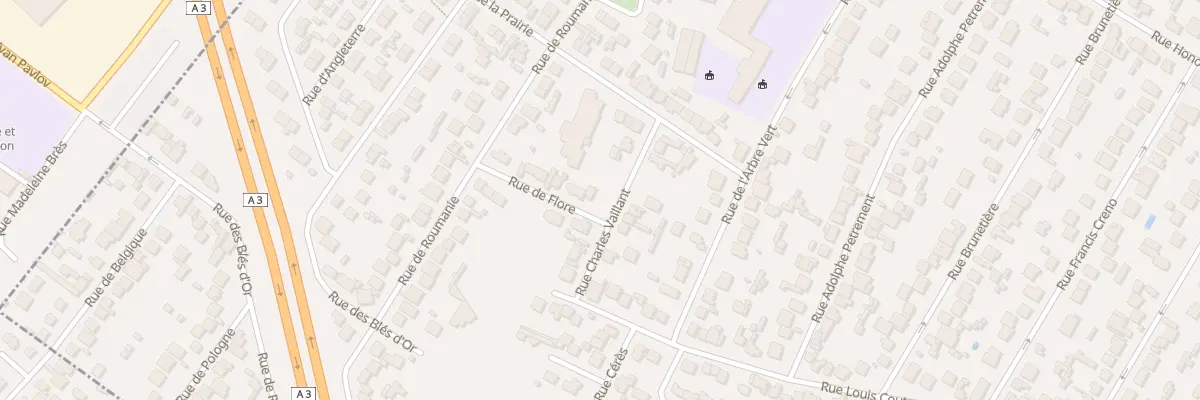 Plan du 2 Rue de Flore à Aulnay-sous-Bois