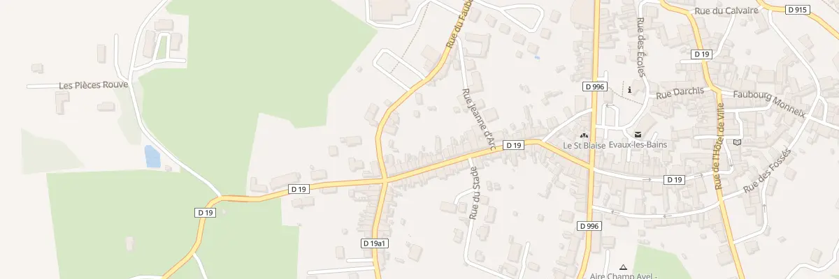Plan du 64 Rue du Marché Vieux à Évaux-les-Bains