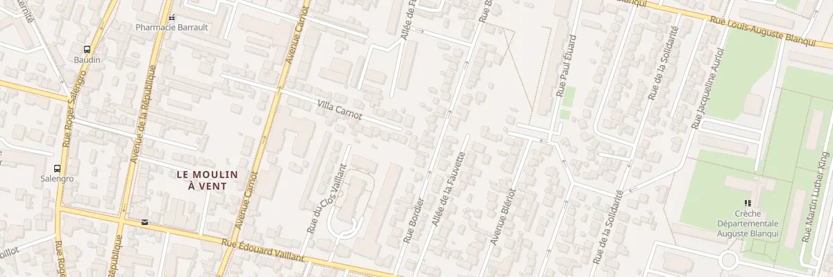 Plan du 30 Rue Bordier à Bondy