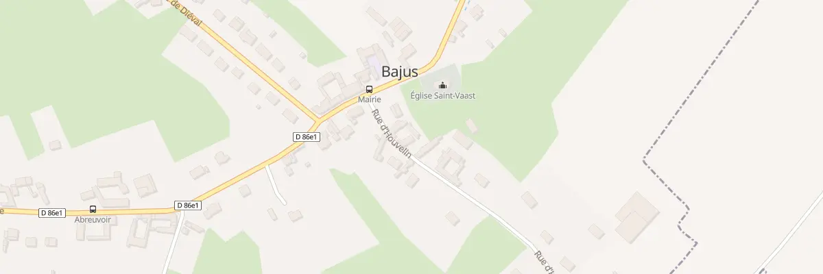 Plan du 1 Rue d’Houvelin à Bajus