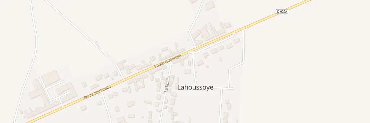 Plan du 141 Rte Nationale à Lahoussoye