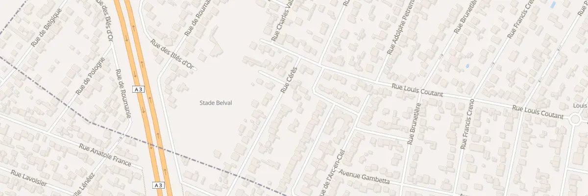 Plan du 7 Rue Cérès à Aulnay-sous-Bois