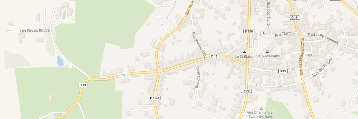 Plan du 58 Rue du Marché Vieux à Évaux-les-Bains