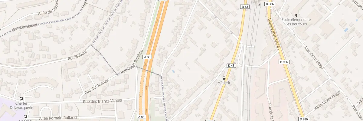 Plan du 105 Rue d’Estienne d’Orves à Rosny-sous-Bois