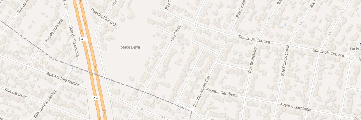 Plan du 17 Rue Cérès à Aulnay-sous-Bois