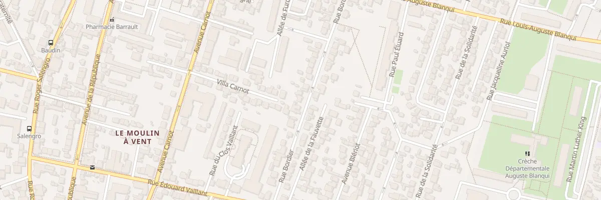 Plan du 26 Rue Bordier à Bondy