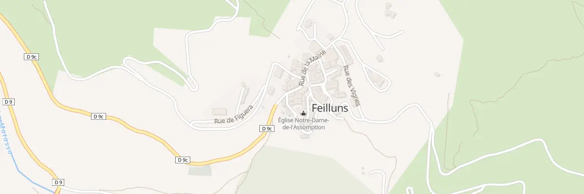 Plan du 7 Le Village à Feilluns