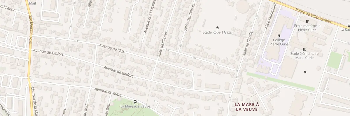 Plan du 59 Av de l’Est à Bondy