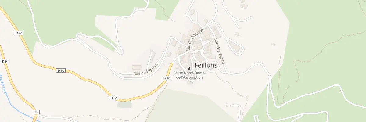 Plan du 8 Le Village à Feilluns