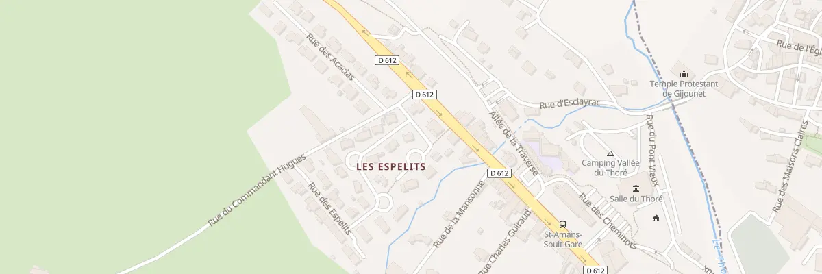 Plan du 27 Rue Rosiers à Saint-Amans-Soult