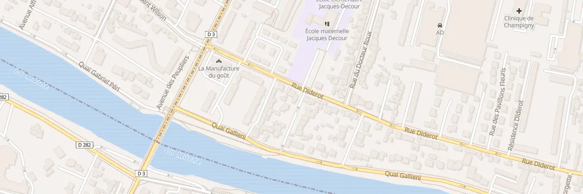Plan du 24 Rue Diderot à Champigny-sur-Marne