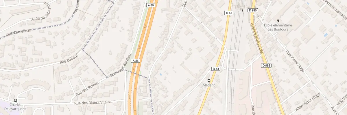 Plan du 99 Rue d’Estienne d’Orves à Rosny-sous-Bois