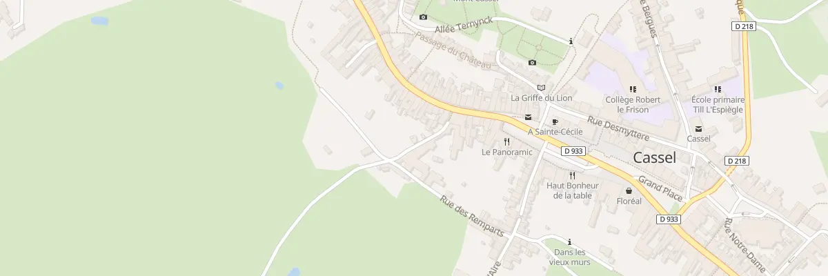 Plan du 2 Rue de l’Infirmerie à Cassel