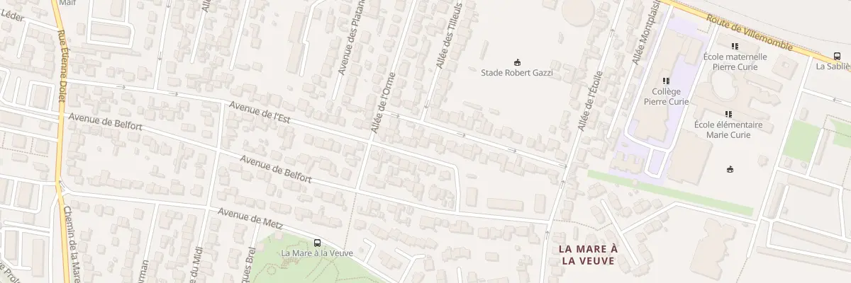 Plan du 61 Av de l’Est à Bondy