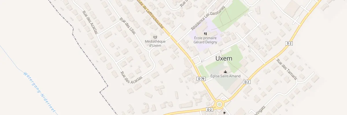Plan du 9B Rte de Leffrinckoucke à Uxem