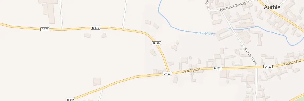 Plan du 1B Rue de Thièvres à Authie