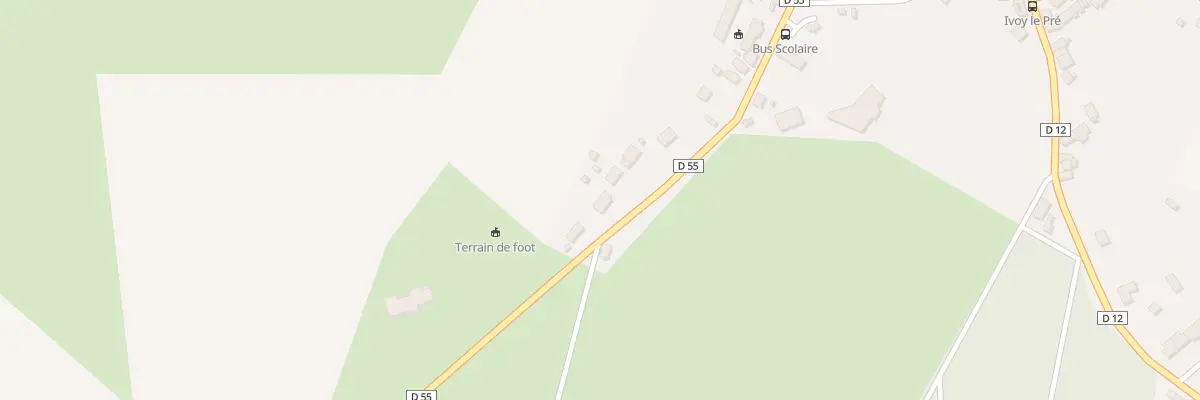Plan du 34 Rue de la Gare à Ivoy-le-Pré