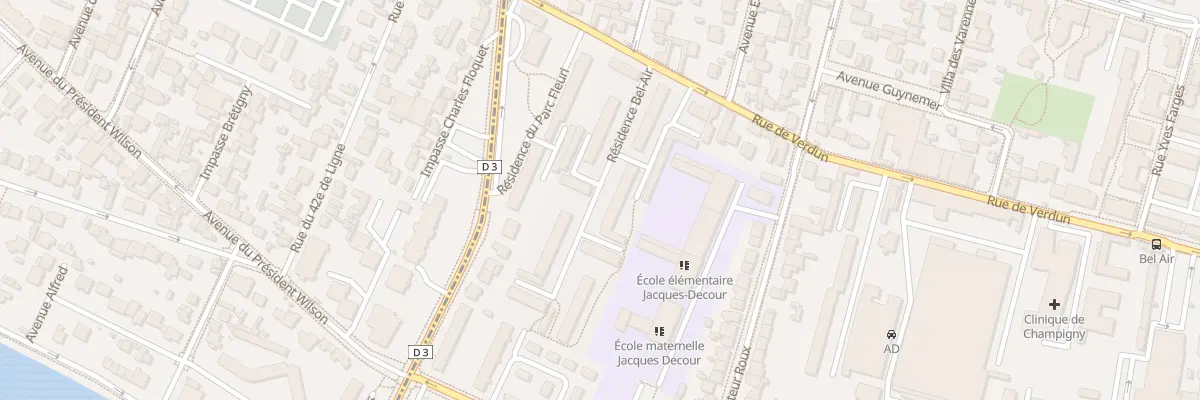 Plan du 8 Rue de Verdun à Champigny-sur-Marne