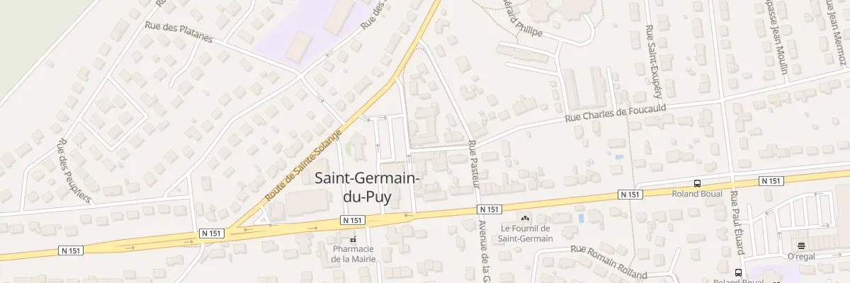 Plan du 1 Rue Charles de Foucault à Saint-Germain-du-Puy