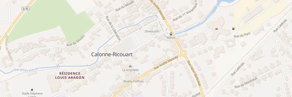 Plan du 10 Pl René Lannoy à Calonne-Ricouart