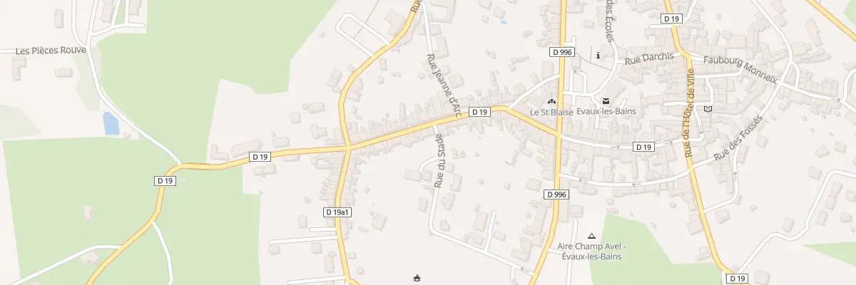 Plan du 47 Rue du Marché Vieux à Évaux-les-Bains
