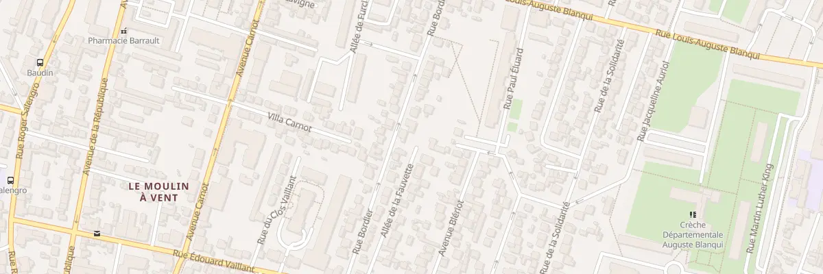 Plan du 27 Rue Bordier à Bondy