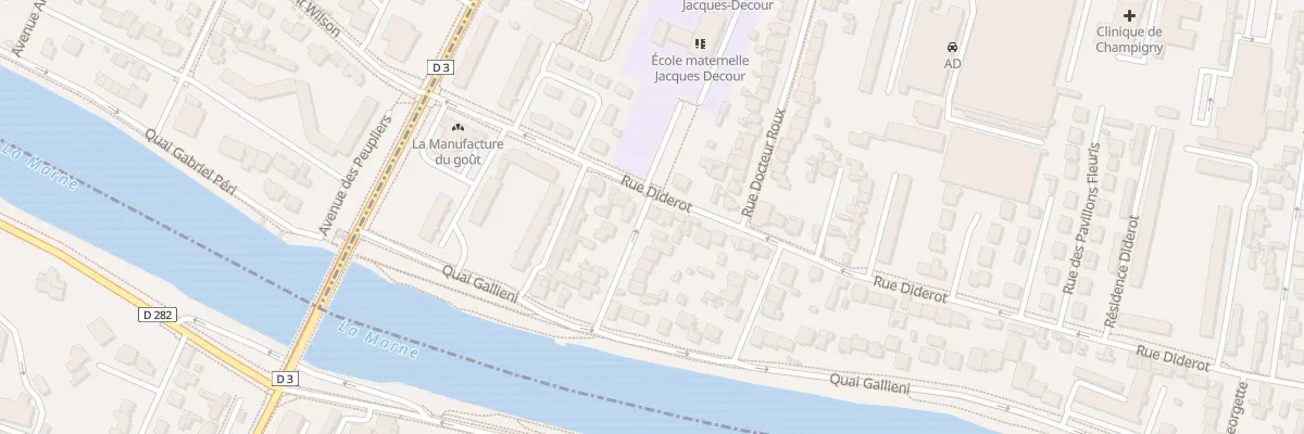 Plan du 28 Rue Diderot à Champigny-sur-Marne