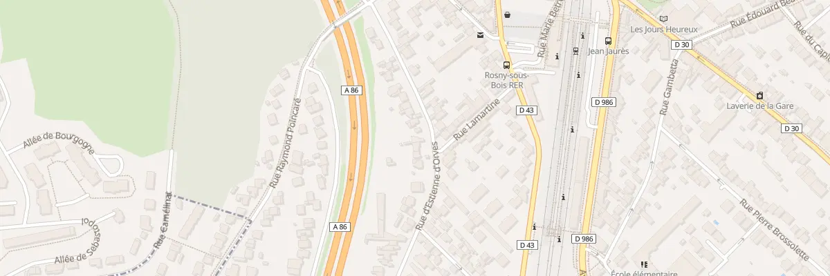 Plan du 34 Rue d’Estienne d’Orves à Rosny-sous-Bois