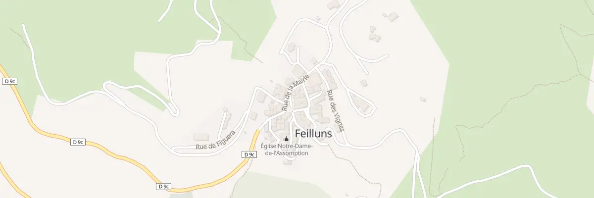 Plan du 4 Rue des Tilleuls à Feilluns