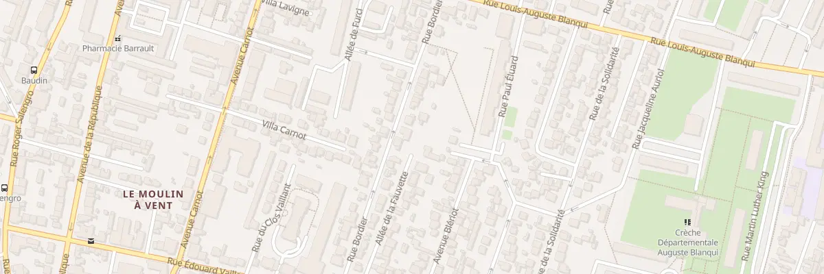 Plan du 25 Rue Bordier à Bondy