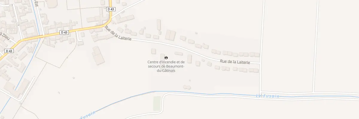 Plan du 12 Rue de la Laiterie à Beaumont-du-Gâtinais