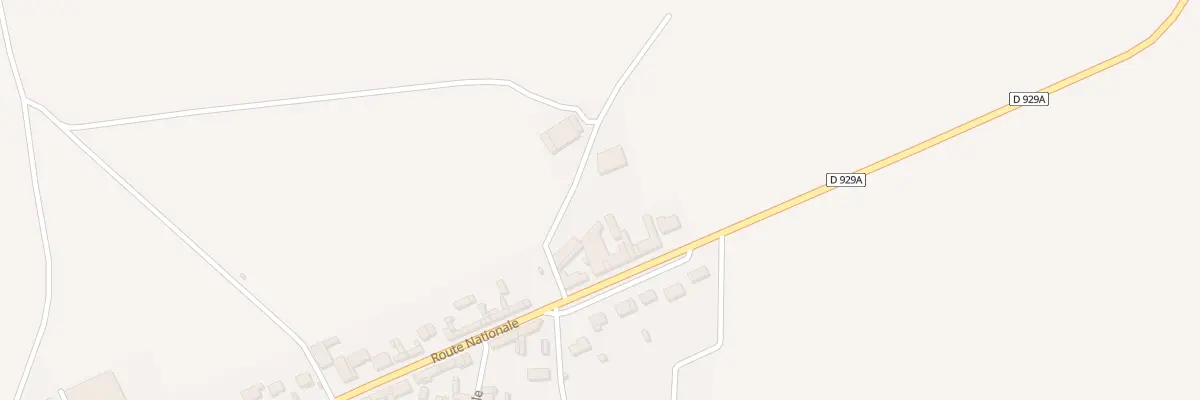 Plan du 54 Rte Nationale à Lahoussoye