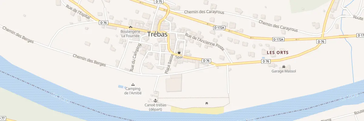 Plan du 36 Rte de Réquista à Trébas