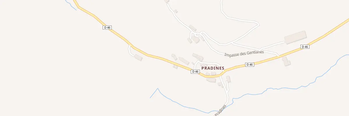 Plan du 3 Pradines à Marmanhac