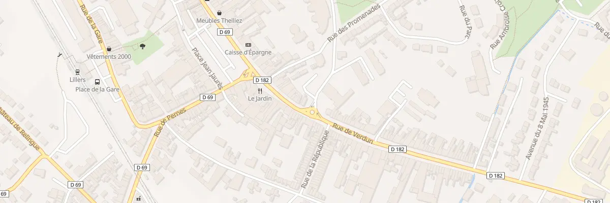 Plan du 18 Rue de Verdun à Lillers