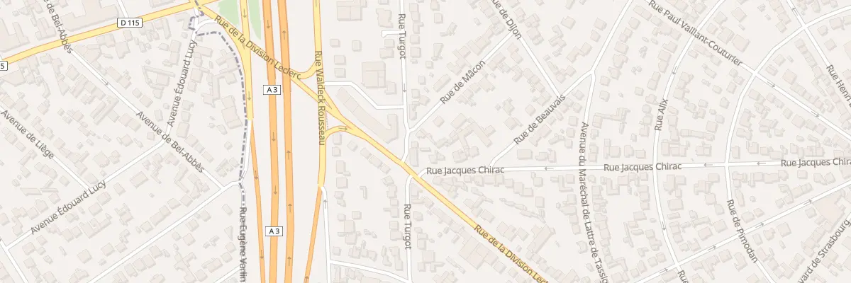 Plan du 25 Rue de Macon à Aulnay-sous-Bois